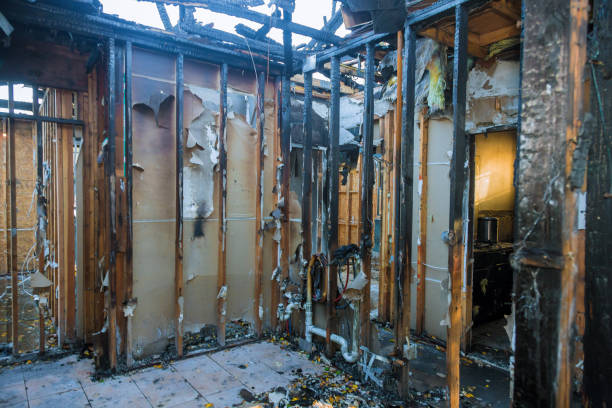 Professional Emergency Fire Cleanup technician working in Dover, OH